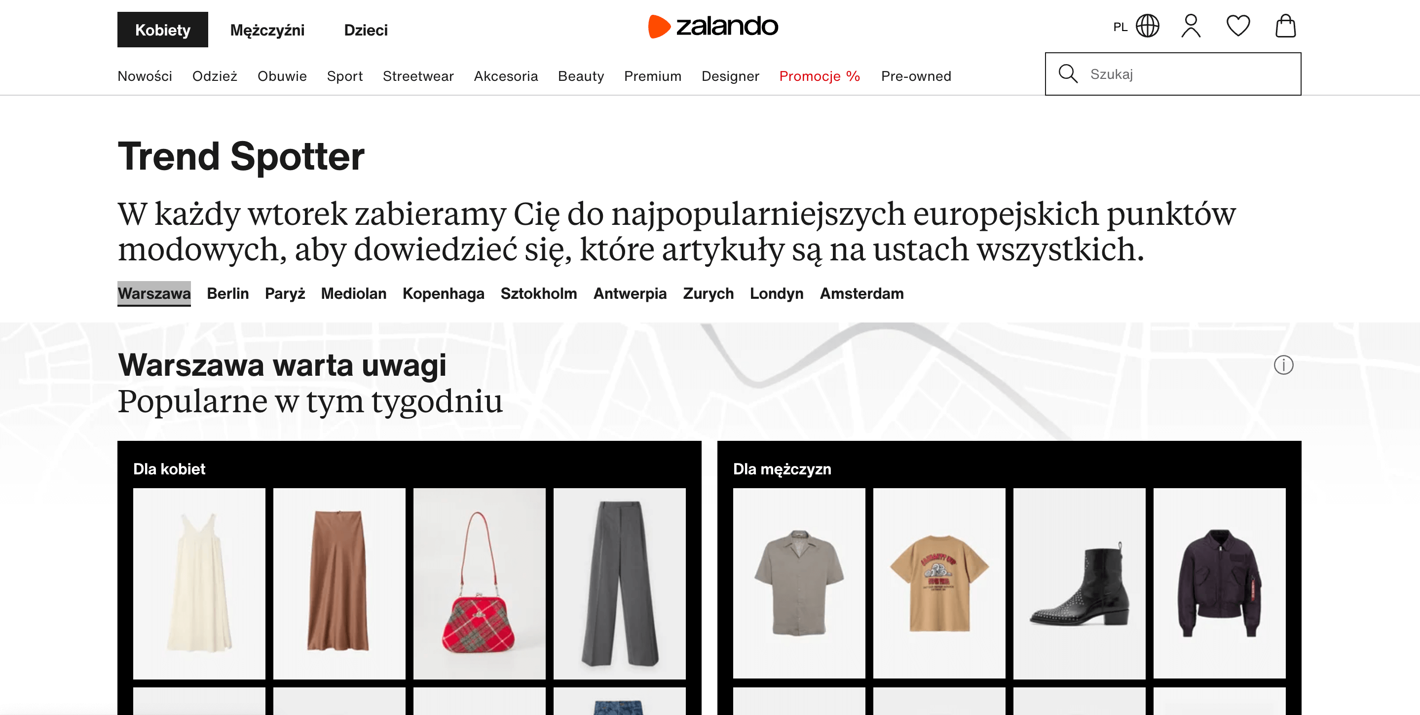 Trend Spotter na Zalando