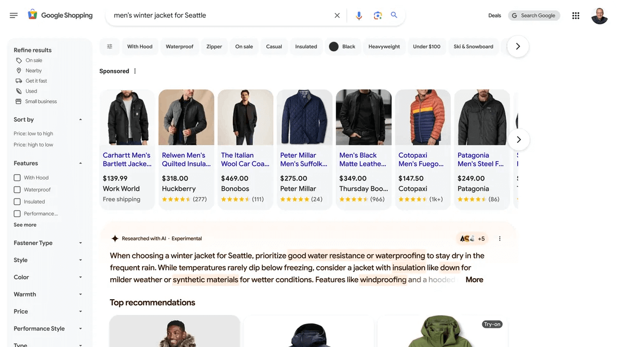 Z AI na zakupach – Google Shopping stawia na sztuczną inteligencję, Komerso.pl